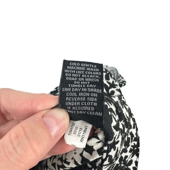 LANE BRYANT The Allie Black & White Floral Patterned Pants Plus Size 18W Trouser - Picture 12 of 16